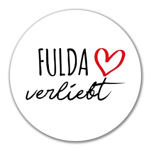Huuraa Aufkleber Fulda verliebt Geschenk 10cm Sticker Fulda Geschenkidee von Huuraa
