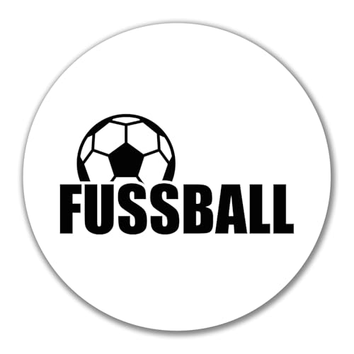 Huuraa Aufkleber Fussball Ball Geschenk 10cm Sticker Fussball Geschenkidee von Huuraa