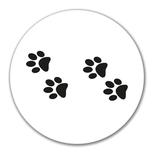 Huuraa Aufkleber Fußtapsen Tapsen Geschenk 10cm Sticker Fußtapsen Geschenkidee von Huuraa