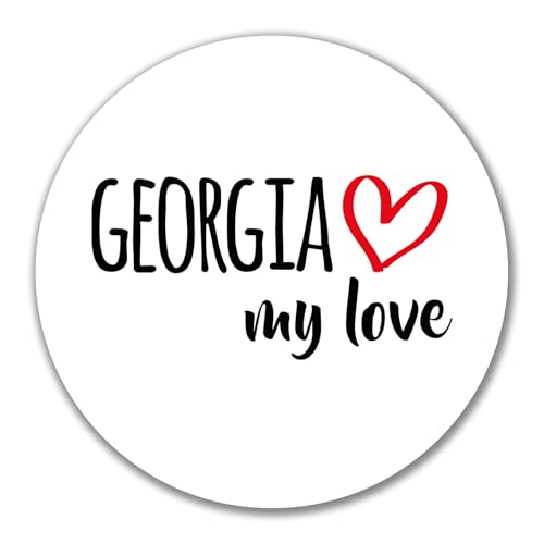 Huuraa Aufkleber Georgia my love Geschenk 10cm Sticker Georgia Geschenkidee von Huuraa