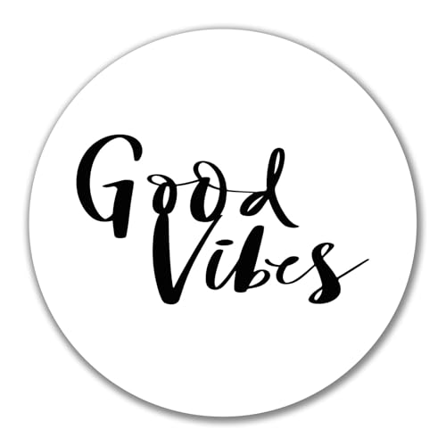 Huuraa Aufkleber Good Vibes Schriftzug Geschenk 10cm Sticker Good Vibes Geschenkidee von Huuraa