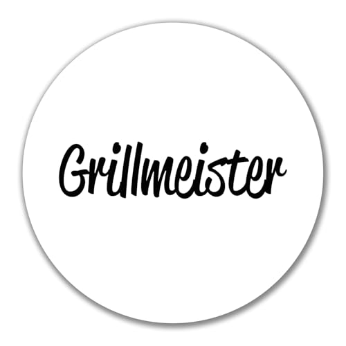 Huuraa Aufkleber Grillmeister BBQ Geschenk 10cm Sticker Grillmeister Geschenkidee von Huuraa