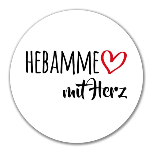 Huuraa Aufkleber Hebamme mit Herz Geschenk 10cm Sticker Hebamme Geschenkidee Huuraa Aufkleber Hebamme mit Herz Geschenk 10cm Sticker Hebamme Geschenkidee von Huuraa