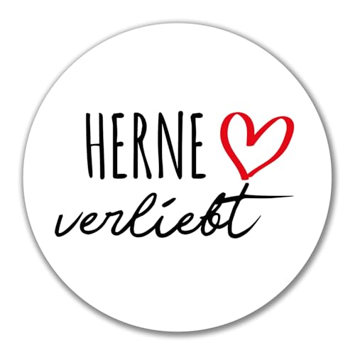 Huuraa Aufkleber Herne verliebt Geschenk 10cm Sticker Herne Geschenkidee von Huuraa