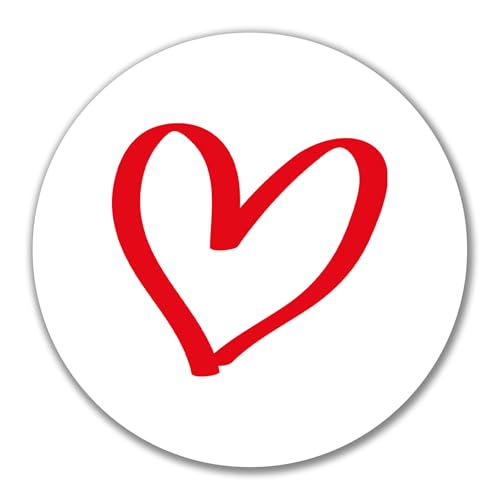 Huuraa Aufkleber Herz Heart Geschenk 10cm Sticker Herz Geschenkidee von Huuraa