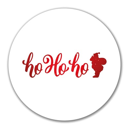 Huuraa Aufkleber Ho Ho Ho Weihnachtsmann Geschenk 10cm Sticker Ho Ho Ho Geschenkidee von Huuraa