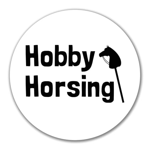 Huuraa Aufkleber Hobby Horsing Steckenpferd Geschenk 10cm Sticker Hobby Horsing Geschenkidee von Huuraa