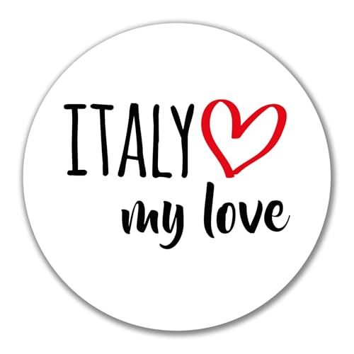 Huuraa Aufkleber Italy my love Geschenk 10cm Sticker Italy Geschenkidee von Huuraa