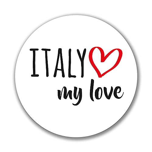 Huuraa Aufkleber Italy my love Sticker Größe 10cm für alle Fans von Italien Geschenk Idee für Freunde und Familie von Huuraa