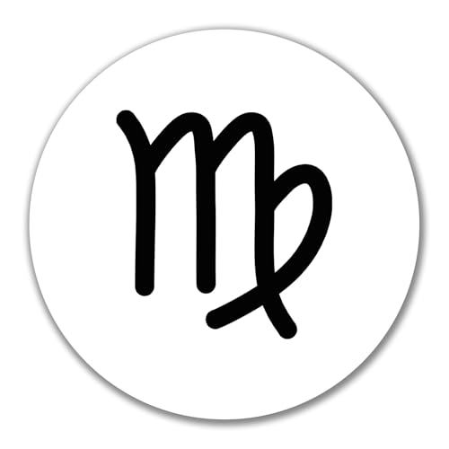 Huuraa Aufkleber Jungfrau Sternzeichen Zeichen Geschenk 10cm Sticker Jungfrau Geschenkidee von Huuraa