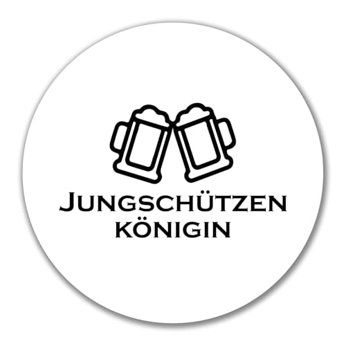 Huuraa Aufkleber Jungschützenkönigin Schützenfest Geschenk 10cm Sticker Jungschützenkönigin Geschenkidee von Huuraa