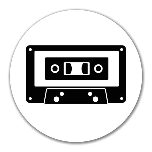 Huuraa Aufkleber Kassette Tape Geschenk 10cm Sticker Kassette Geschenkidee von Huuraa