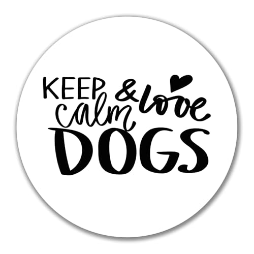 Huuraa Aufkleber Keep calm and love Dogs Geschenk 10cm Sticker Keep calm and Geschenkidee Huuraa Aufkleber Keep calm and love Dogs Geschenk 10cm Sticker Keep calm and Geschenkidee von Huuraa
