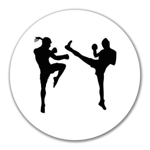 Huuraa Aufkleber Kickboxen Silhouette Geschenk 10cm Sticker Kickboxen Geschenkidee Huuraa Aufkleber Kickboxen Silhouette Geschenk 10cm Sticker Kickboxen Geschenkidee von Huuraa
