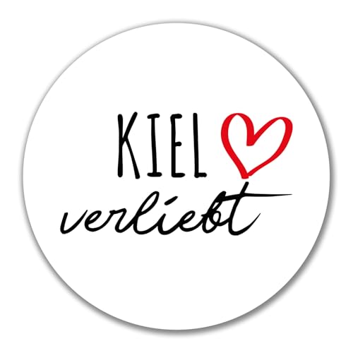 Huuraa Aufkleber Kiel verliebt Geschenk 10cm Sticker Kiel Geschenkidee von Huuraa