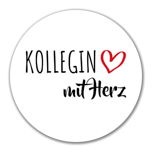 Huuraa Aufkleber Kollegin mit Herz Geschenk 10cm Sticker Kollegin Geschenkidee von Huuraa