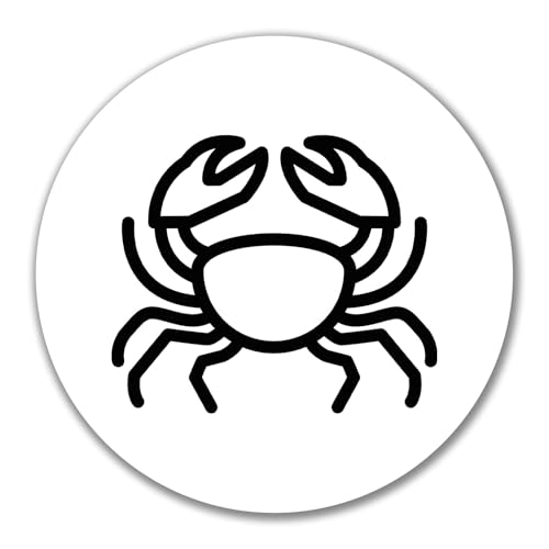 Huuraa Aufkleber Krebs Sternzeichen Symbol Geschenk 10cm Sticker Krebs Geschenkidee von Huuraa