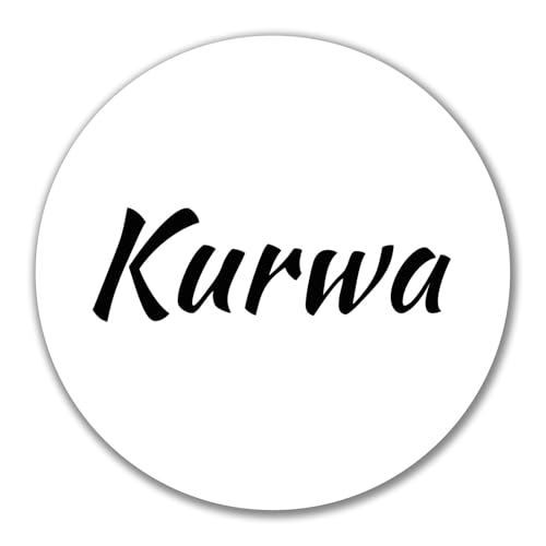 Huuraa Aufkleber Kurwa Polnisch Geschenk 10cm Sticker Kurwa Geschenkidee von Huuraa