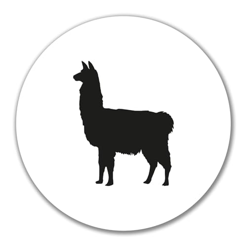 Huuraa Aufkleber Lama Silhouette Geschenk 10cm Sticker Lama Geschenkidee von Huuraa