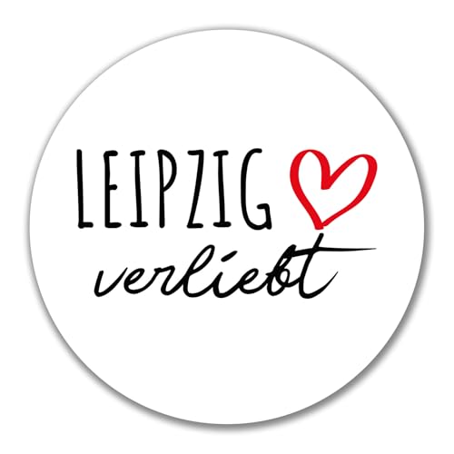 Huuraa Aufkleber Leipzig verliebt Geschenk 10cm Sticker Leipzig Geschenkidee von Huuraa