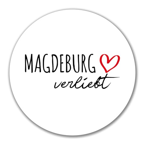 Huuraa Aufkleber Magdeburg verliebt Geschenk 10cm Sticker Magdeburg Geschenkidee von Huuraa