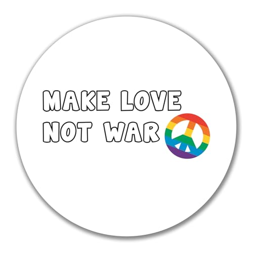 Huuraa Aufkleber Make Love not War Geschenk 10cm Sticker Make Love not War Geschenkidee von Huuraa