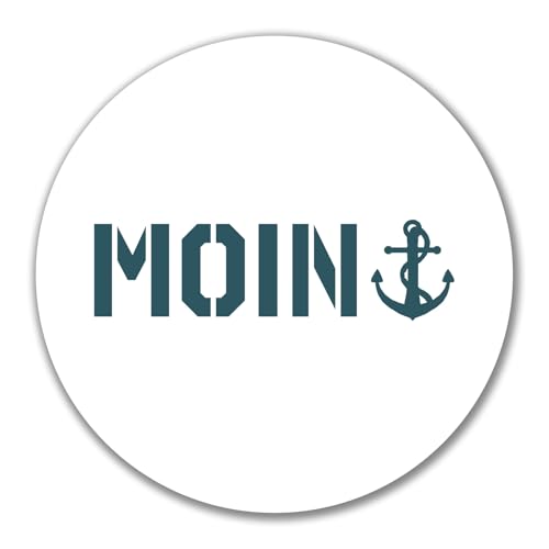 Huuraa Aufkleber Moin Anker Geschenk 10cm Sticker Moin Anker Geschenkidee von Huuraa
