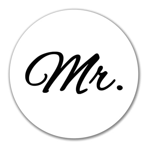 Huuraa Aufkleber Mr. Schriftzug Geschenk 10cm Sticker Mr. Geschenkidee von Huuraa