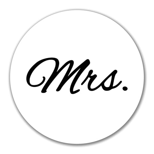 Huuraa Aufkleber Mrs. Schriftzug Geschenk 10cm Sticker Mrs. Geschenkidee von Huuraa