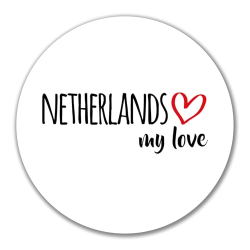 Huuraa Aufkleber Netherlands my love Geschenk 10cm Sticker Netherlands Geschenkidee von Huuraa