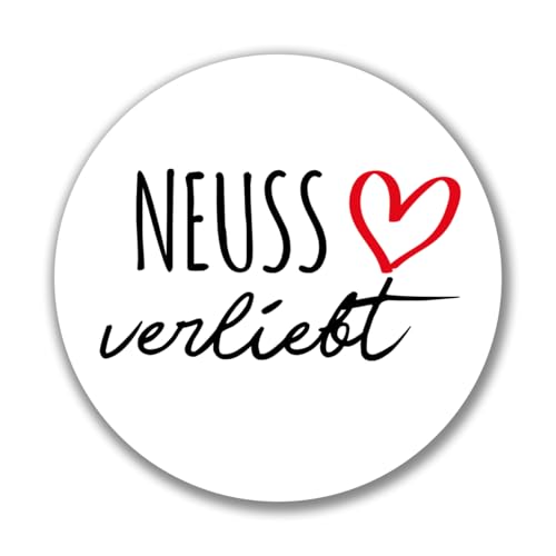 Huuraa Aufkleber Neuss verliebt Geschenk Sticker 10cm Neuss Geschenkidee von Huuraa