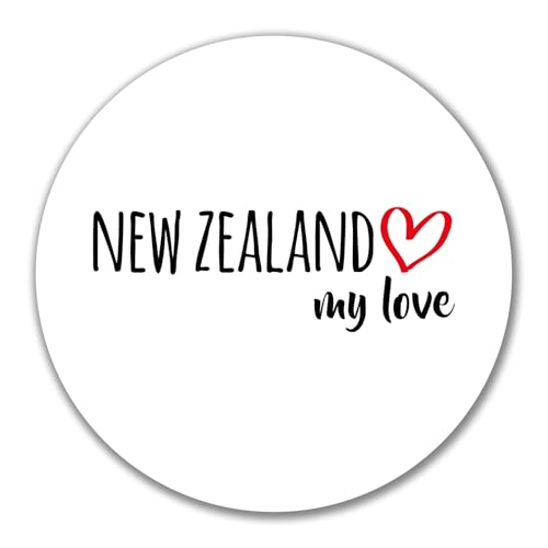 Huuraa Aufkleber New Zealand my love Geschenk 10cm Sticker New Zealand Geschenkidee von Huuraa