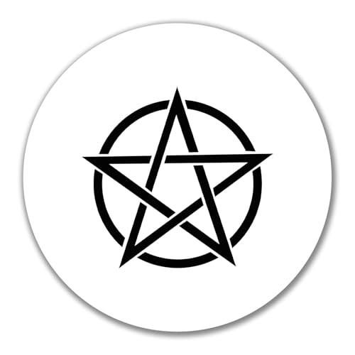 Huuraa Aufkleber Pentagramm Drudenfuß Geschenk 10cm Sticker Pentagramm Geschenkidee von Huuraa