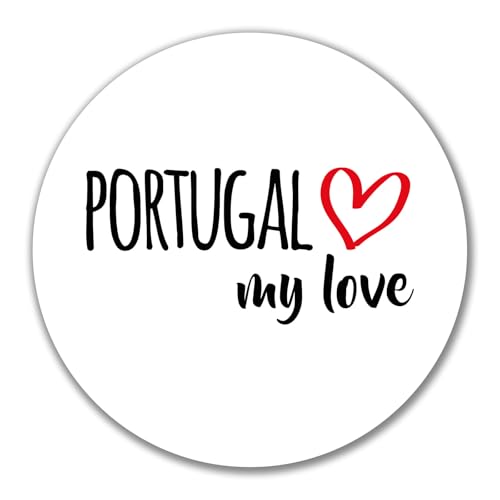 Huuraa Aufkleber Portugal my love Geschenk 10cm Sticker Portugal Geschenkidee von Huuraa