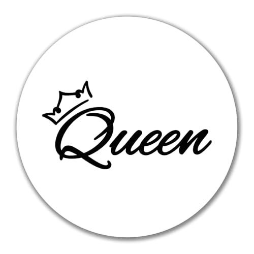 Huuraa Aufkleber Queen Krone Geschenk 10cm Sticker Queen Geschenkidee von Huuraa