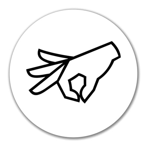 Huuraa Aufkleber Reingeguckt Hand Geschenk 10cm Sticker Reingeguckt Geschenkidee von Huuraa