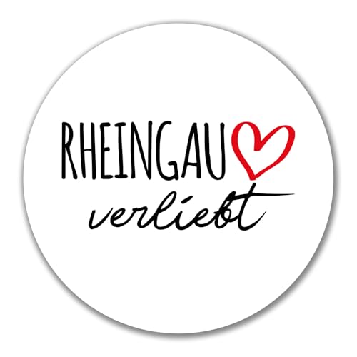 Huuraa Aufkleber Rheingau verliebt Geschenk 10cm Sticker Rheingau Geschenkidee von Huuraa
