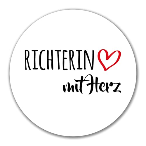 Huuraa Aufkleber Richterin mit Herz Geschenk 10cm Sticker Richterin Geschenkidee Huuraa Aufkleber Richterin mit Herz Geschenk 10cm Sticker Richterin Geschenkidee von Huuraa
