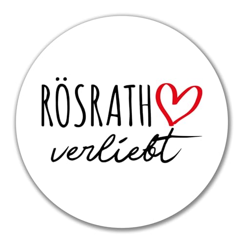 Huuraa Aufkleber Rösrath verliebt Geschenk 10cm Sticker Rösrath Geschenkidee von Huuraa