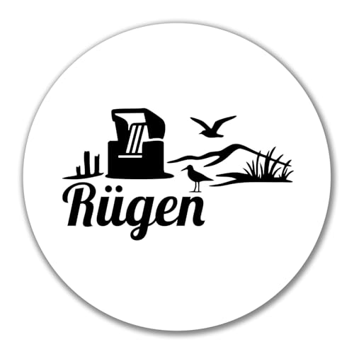 Huuraa Aufkleber Rügen Strandmotiv Geschenk 10cm Sticker Rügen Geschenkidee von Huuraa
