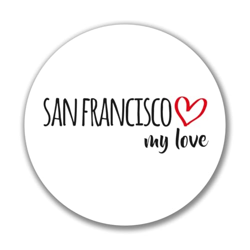 Huuraa Aufkleber San Francisco my love Geschenk Sticker 10cm San Francisco Geschenkidee Huuraa Aufkleber San Francisco my love Geschenk Sticker 10cm San Francisco Geschenkidee von Huuraa