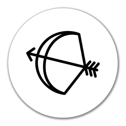 Huuraa Aufkleber Schütze Sternzeichen Symbol Geschenk 10cm Sticker Schütze Geschenkidee von Huuraa