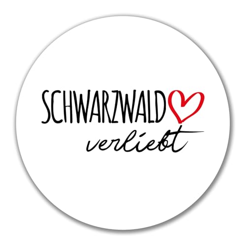 Huuraa Aufkleber Schwarzwald verliebt Geschenk 10cm Sticker Schwarzwald Geschenkidee von Huuraa