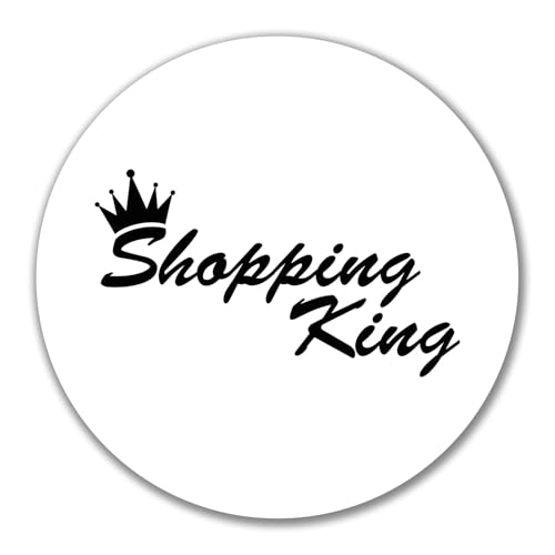 Huuraa Aufkleber Shopping King Krone Geschenk 10cm Sticker Shopping King Geschenkidee Huuraa Aufkleber Shopping King Krone Geschenk 10cm Sticker Shopping King Geschenkidee von Huuraa