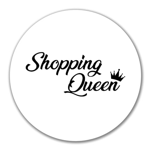 Huuraa Aufkleber Shopping Queen Geschenk 10cm Sticker Shopping Queen Geschenkidee von Huuraa