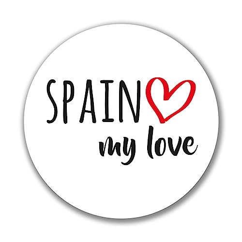 Huuraa Aufkleber Spain my love Sticker Größe 10cm für alle Fans von Spanien Geschenk Idee für Freunde und Familie von Huuraa