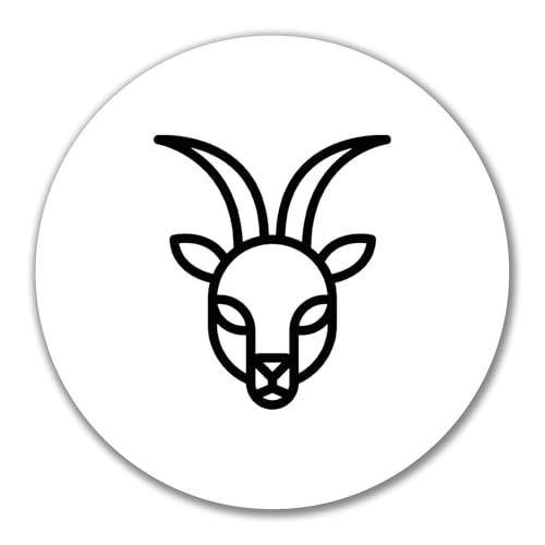 Huuraa Aufkleber Steinbock Sternzeichen Symbol Geschenk 10cm Sticker Steinbock Geschenkidee von Huuraa