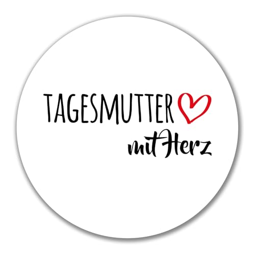 Huuraa Aufkleber Tagesmutter mit Herz Geschenk 10cm Sticker Tagesmutter Geschenkidee von Huuraa