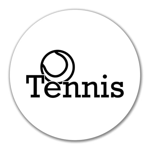 Huuraa Aufkleber Tennis Ball Geschenk 10cm Sticker Tennis Geschenkidee von Huuraa
