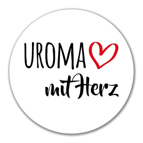 Huuraa Aufkleber Uroma mit Herz Geschenk Sticker 10cm Uroma Geschenkidee Huuraa Aufkleber Uroma mit Herz Geschenk Sticker 10cm Uroma Geschenkidee von Huuraa